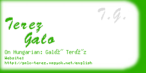 terez galo business card